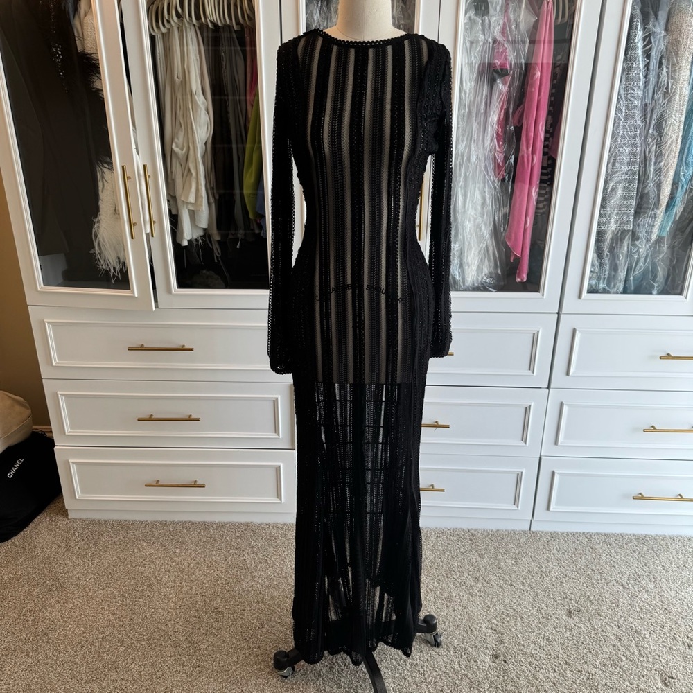 Charo Ruiz Black Long Sleeve Dress